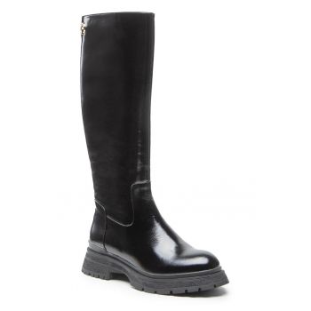 Cizme dama - 301071907 - Piele naturala - Negru