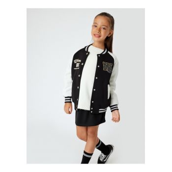 Jacheta bomber cu maneci raglan