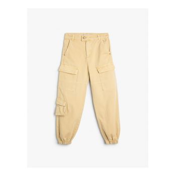 Pantaloni cargo regular fit de bumbac