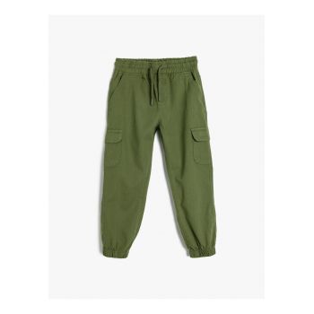 Pantaloni regular fit din amestec de bumbac