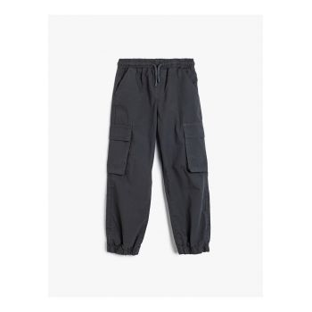 Pantaloni regular-fit din amestec de bumbac