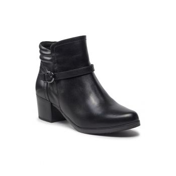 Botine dama - 301235200 - Piele naturala - Negru