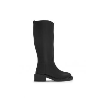 Botine dama - 590558800242036 - Piele naturala - Negru