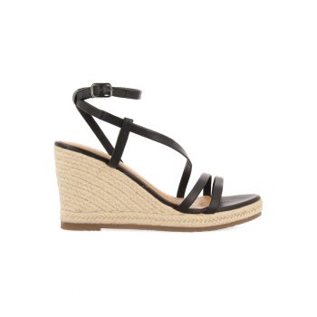 Espadrile de piele cu barete multiple