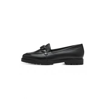 Pantofi loafer de piele cu detalii lant