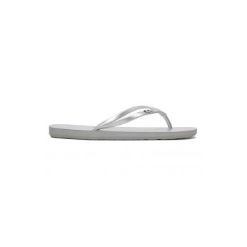 Papuci flip-flop cu logo metalic Viva