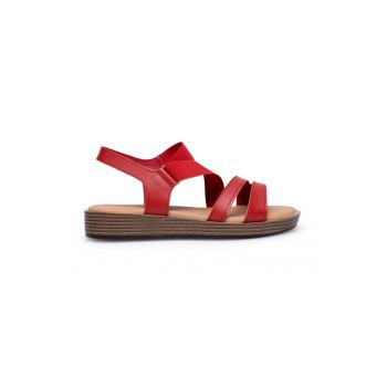 Sandale dama - 590559 - Piele naturala - Rosu -