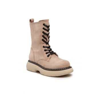 Botine dama - 301728191 - Textil - Bej