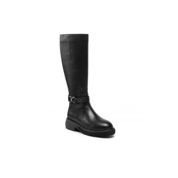 Cizme dama - 301324072 - Piele naturala - Negru