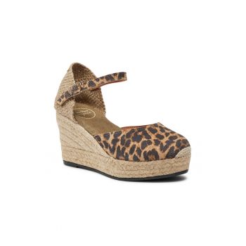 Espadrile dama - 681203 - Piele intoarsa - Maro