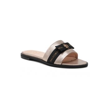 Papuci flip-flop dama - 300307731 - Piele naturala - Auriu