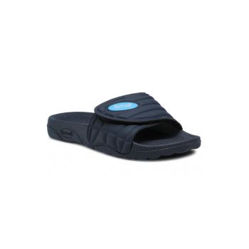 Papuci flip-flop dama - Textil - Albastru marin