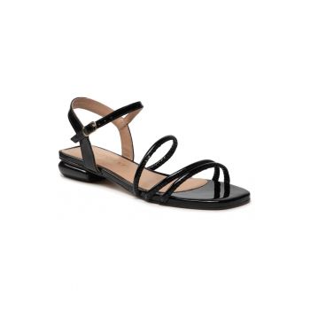 Sandale dama - 300327555 - Piele naturala - Piele lacuita - Negru