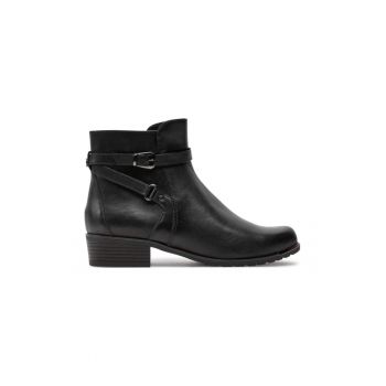 Botine 9-25308-43 Negru - Piele lacuita