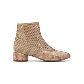 Botine dama - 021701 - Piele naturala - Bej