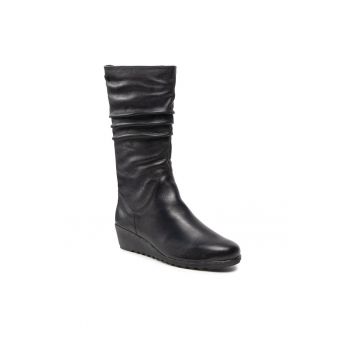 Cizme dama - 301235361 - Piele naturala - Negru