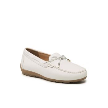 Mocasini dama 302721887 - Piele naturala - Alb