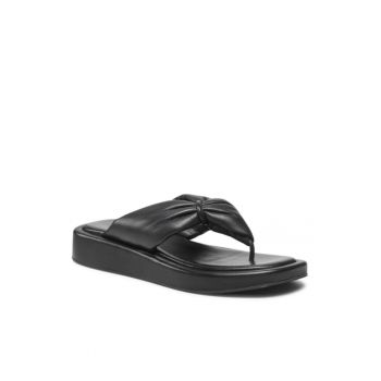 Papuci dama - 300545386 - Piele naturala - Negru