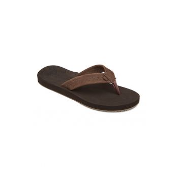 Papuci flip-flop de piele nabuc Left Coast