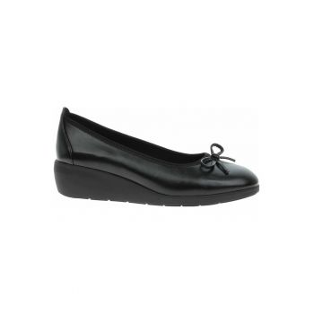 Balerini eleganti Jana - piele naturala - Negru