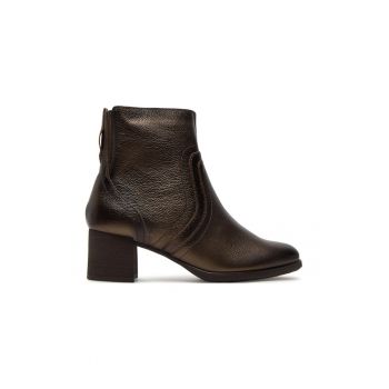 Botine 8-85309-43 Maro - Piele lacuita