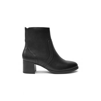 Botine 8-85309-43 Negru - Piele lacuita