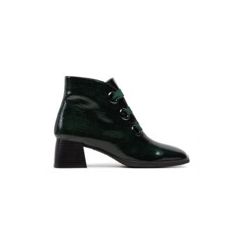 Botine Rio-I24 HI243635 Verde - Piele lacuita