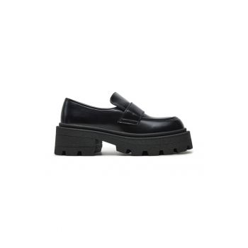 Loafers 15329345 Negru - Piele ecologica