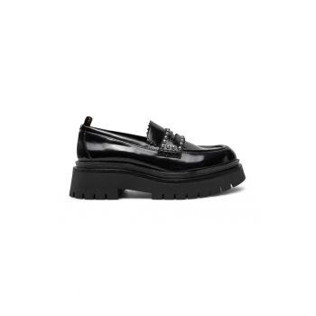 Mocasini dama - 304417 - Piele ecologica - Negru