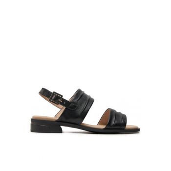 Sandale dama Piele naturala - Negru - Model 303666309