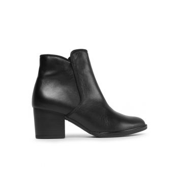 Botine dama - 30318282337 - Piele naturala - Negru