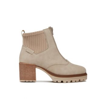 Botine dama - 30322106541 - Piele ecologica - Bej