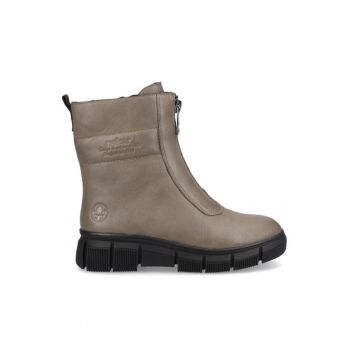 Botine dama 303241162 - Piele ecologica - Maro