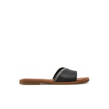 Sandale dama 303521073 - Piele intoarsa - Negru