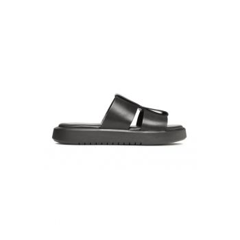 Slapi barbati - 302788 - Piele naturala - Negru