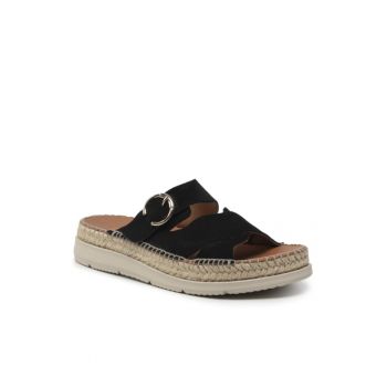 Espadrile dama - 209916256 - Negru - Piele naturala/Piele intoarsa