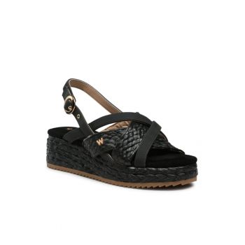 Espadrile dama - Piele ecologica - Negru - 46548