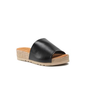 Espadrile dama - Piele naturala - Negru - 36588