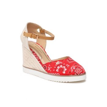 Espadrile dama - Textil - Rosu - 465487