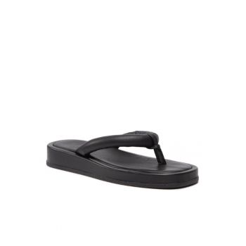 Papuci dama - 300349441 - Piele naturala - Negru