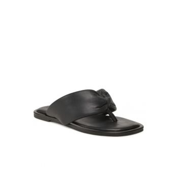 Papuci dama - 300355886 - Piele naturala - Negru