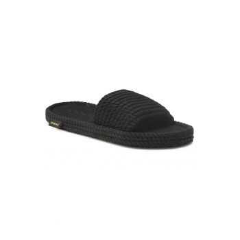 Papuci flip-flop dama - 302957798 - Textil - Negru