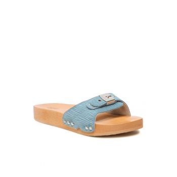 Papuci flip-flop dama din piele naturala