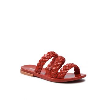 Papuci flip-flop dama - Textil - Maro