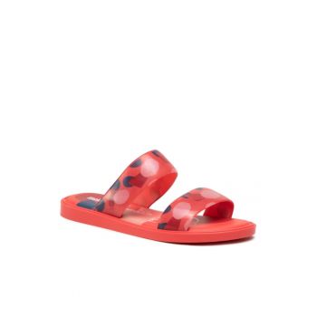 Papuci flip-flop dama - Textil - Rosu