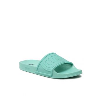 Papuci flip-flop dama - Textil - Verde