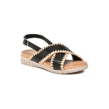 Sandale dama - 302131877 - Piele naturala - Negru