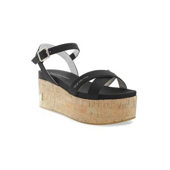 Sandale dama - 302825387 - Piele ecologica - Negru