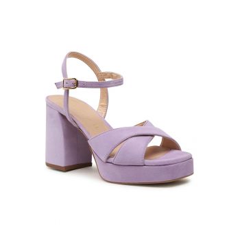 Sandale dama - 302828173 - Piele naturala - Violet