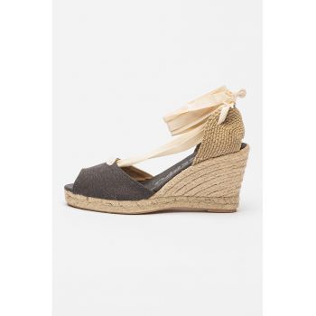 Sandale-espadrile din material textil Buriti